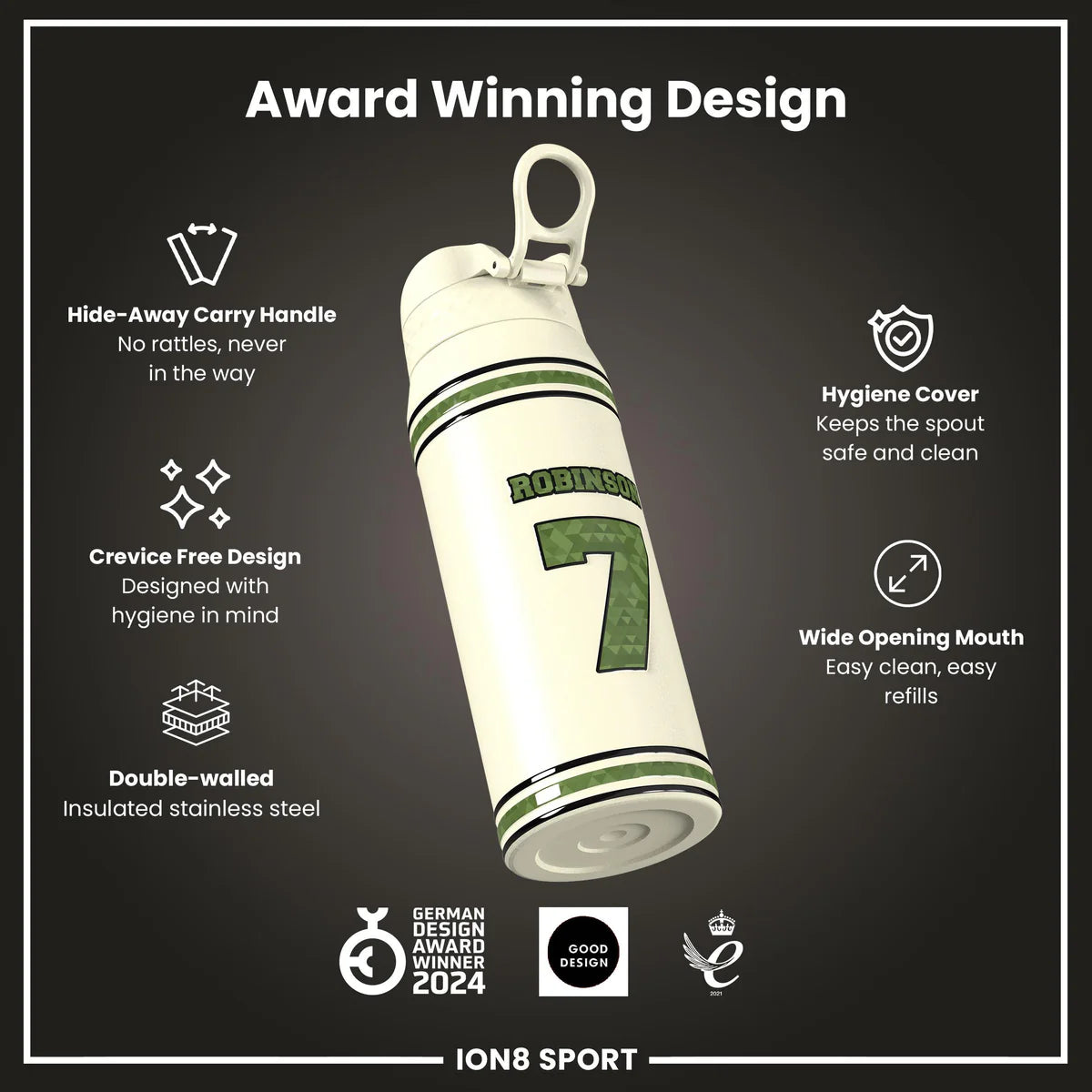 NFL x ION8 - Bijan Robinson Insulated Water Bottle - 750ml