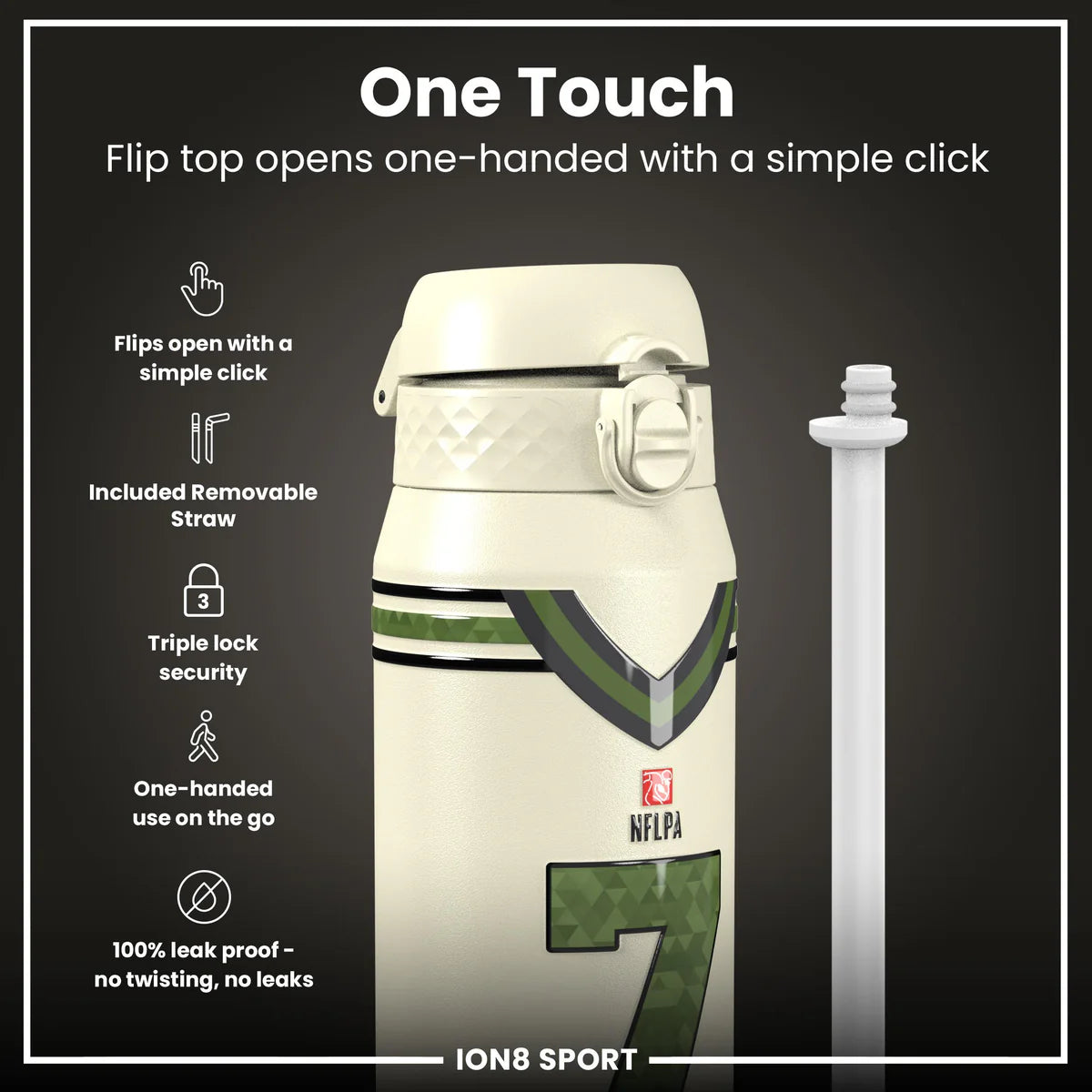 NFL x ION8 - CJ Stroud Insulated Water Bottle - 750ml