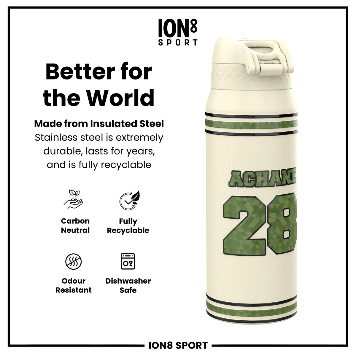 NFL x ION8 - De'Von Achane Insulated Water Bottle - 750ml