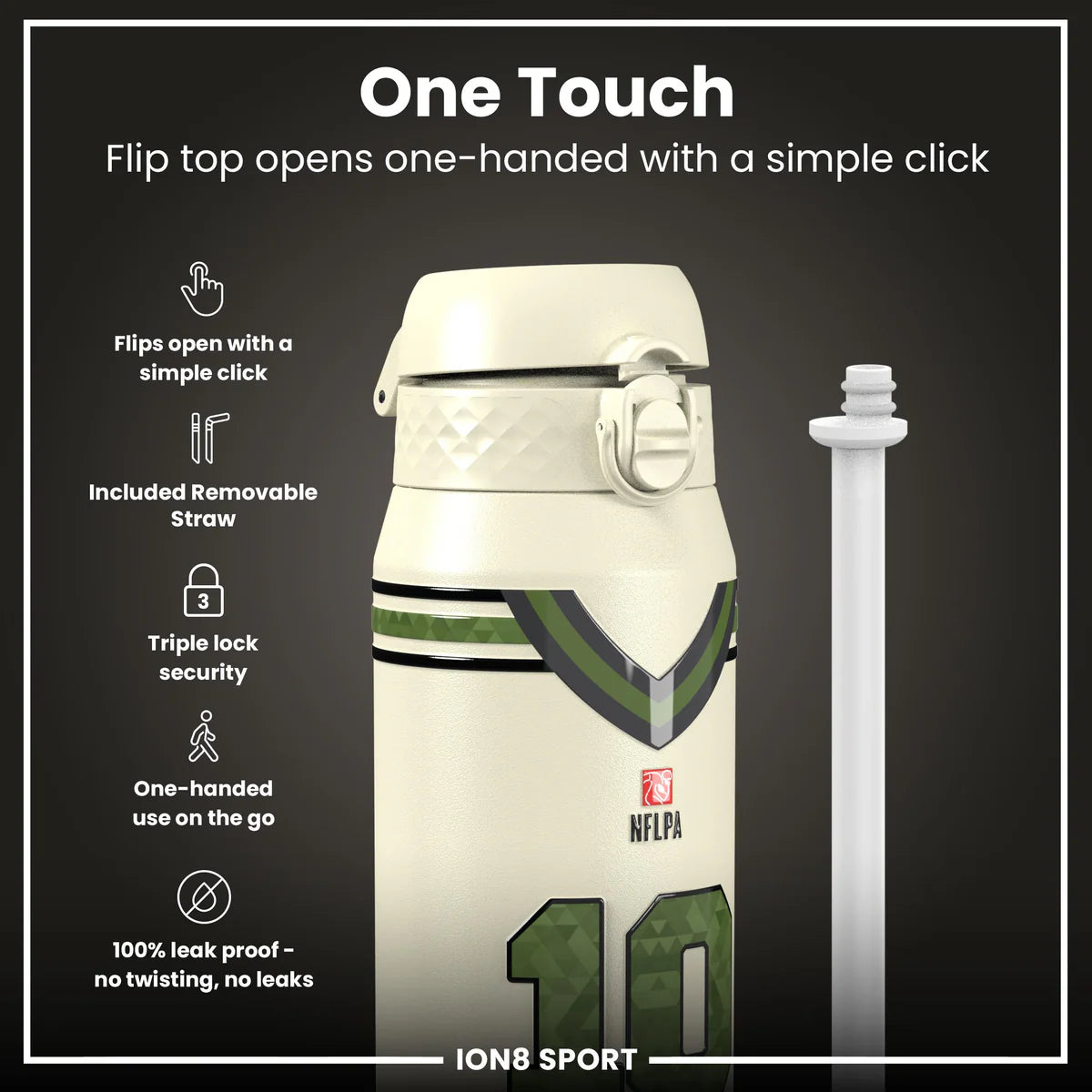 NFL x ION8 - Drake Maye Insulated Water Bottle - 750ml