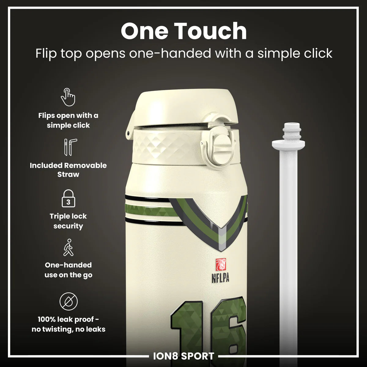 NFL x ION8 - Jared Goff Insulated Water Bottle - 750ml