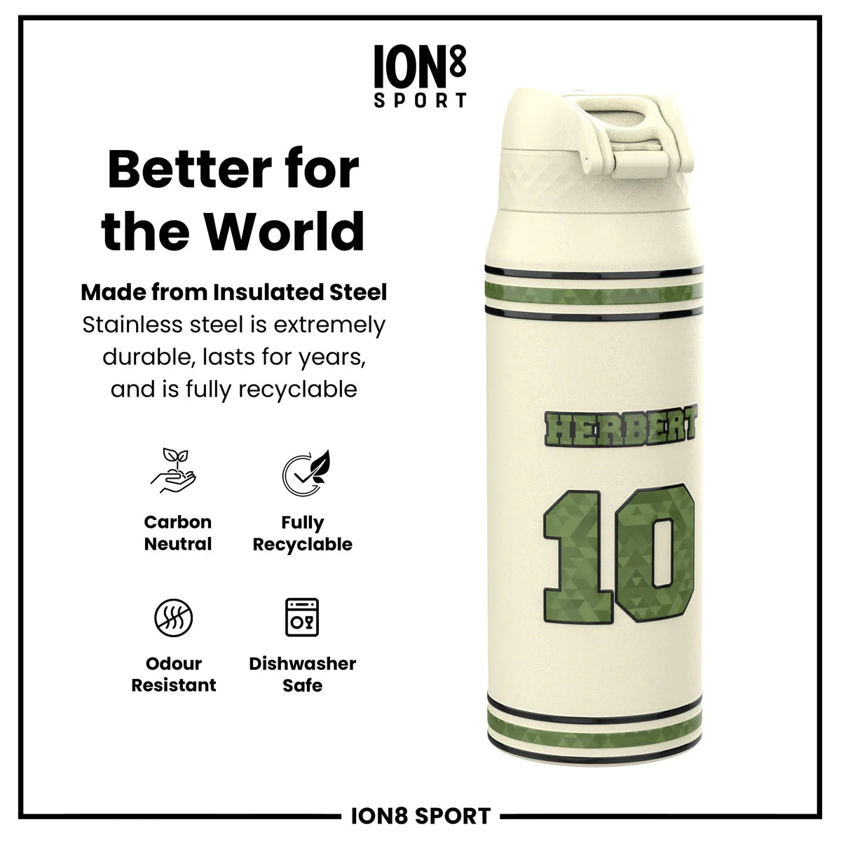 NFL x ION8 - Justin Herbert Insulated Water Bottle - 750ml