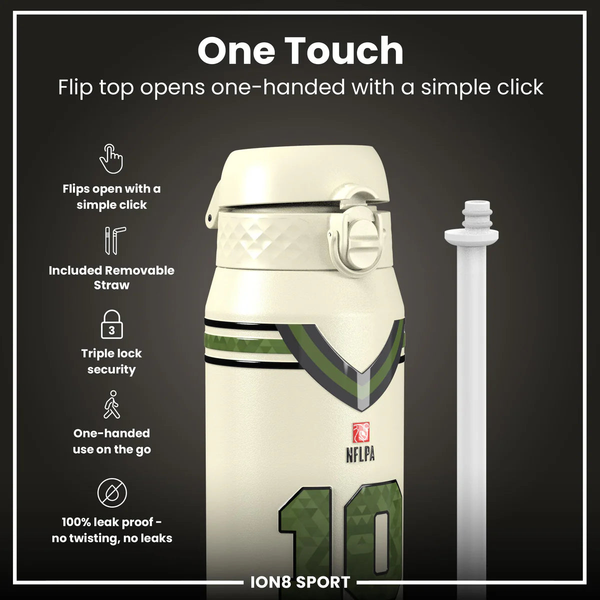 NFL x ION8 - Jordan Love Insulated Water Bottle - 750ml