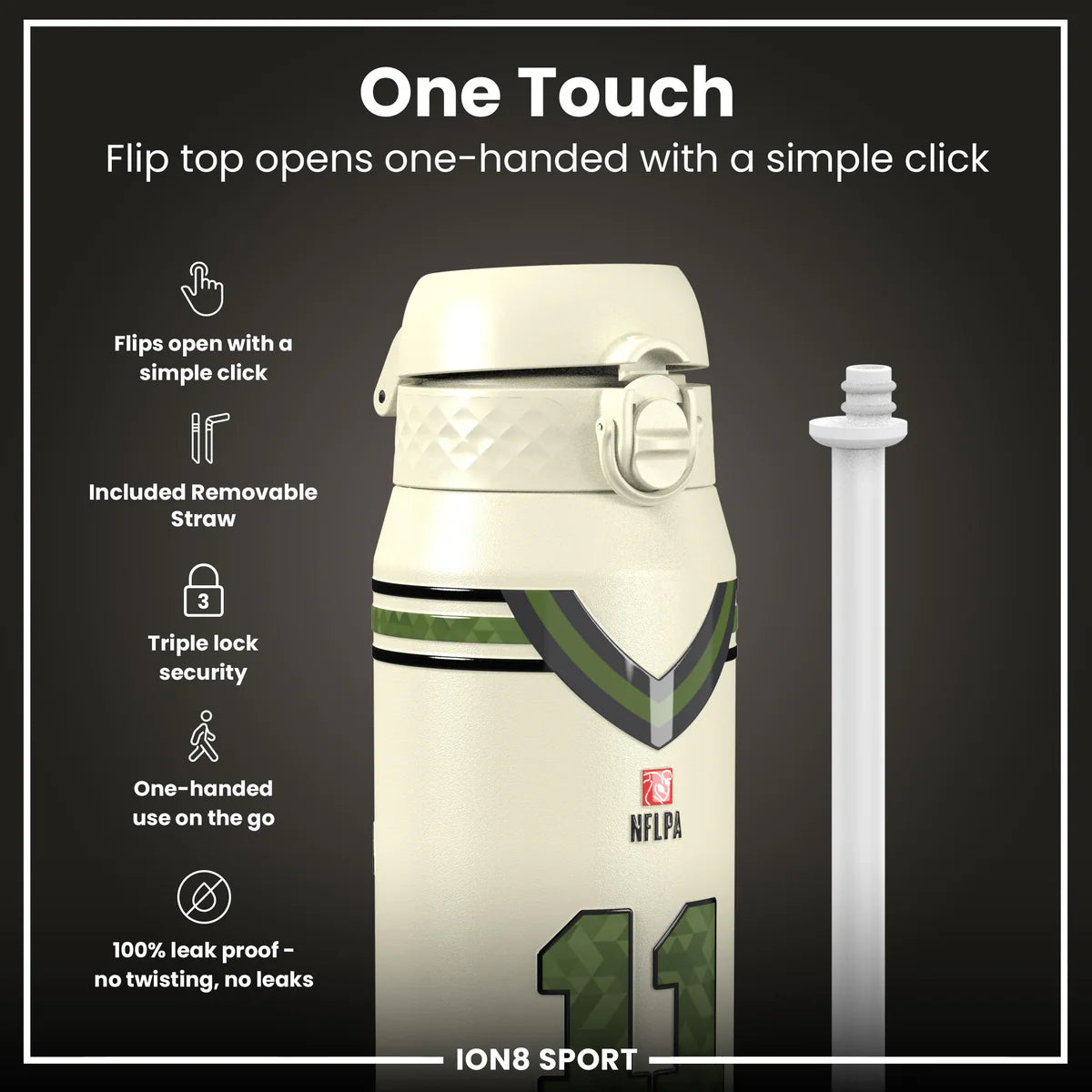 NFL x ION8 - Jaxon Smith-Njigba Insulated Water Bottle - 750ml