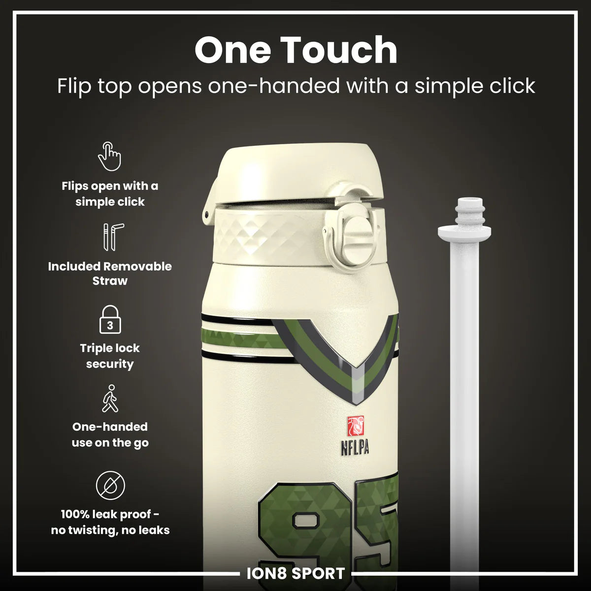 NFL x ION8 - Myles Garrett Insulated Water Bottle - 750ml