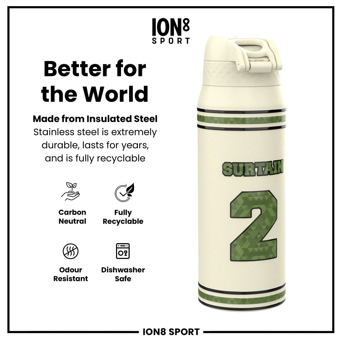 NFL x ION8 - Pat Surtain II Insulated Water Bottle - 750ml
