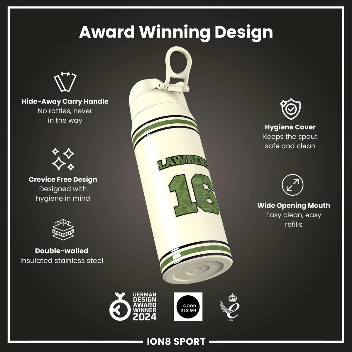 NFL x ION8 - Trevor Lawrence Insulated Water Bottle - 750ml