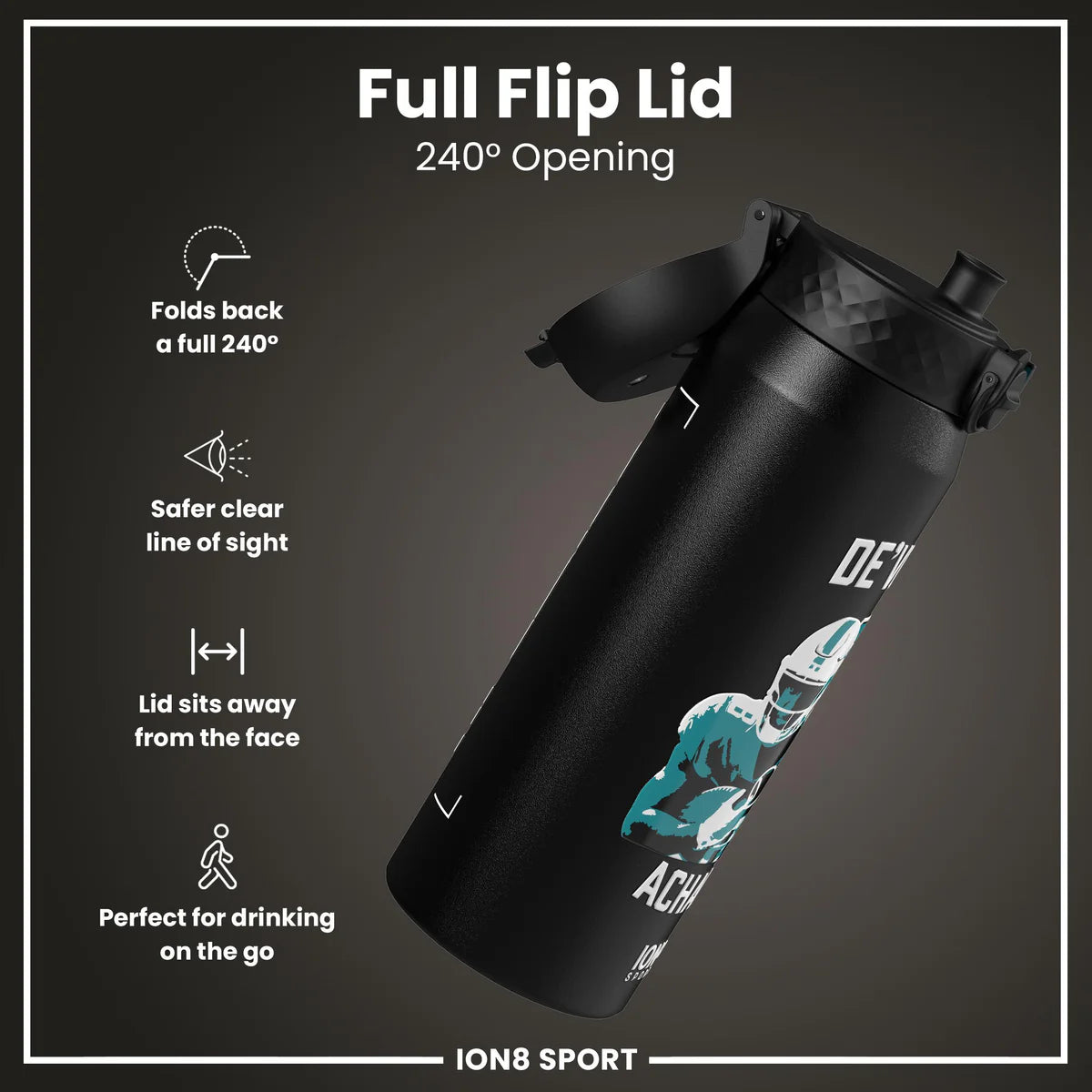 NFL x ION8 - De'Von Achane Insulated Water Bottle - 750ml