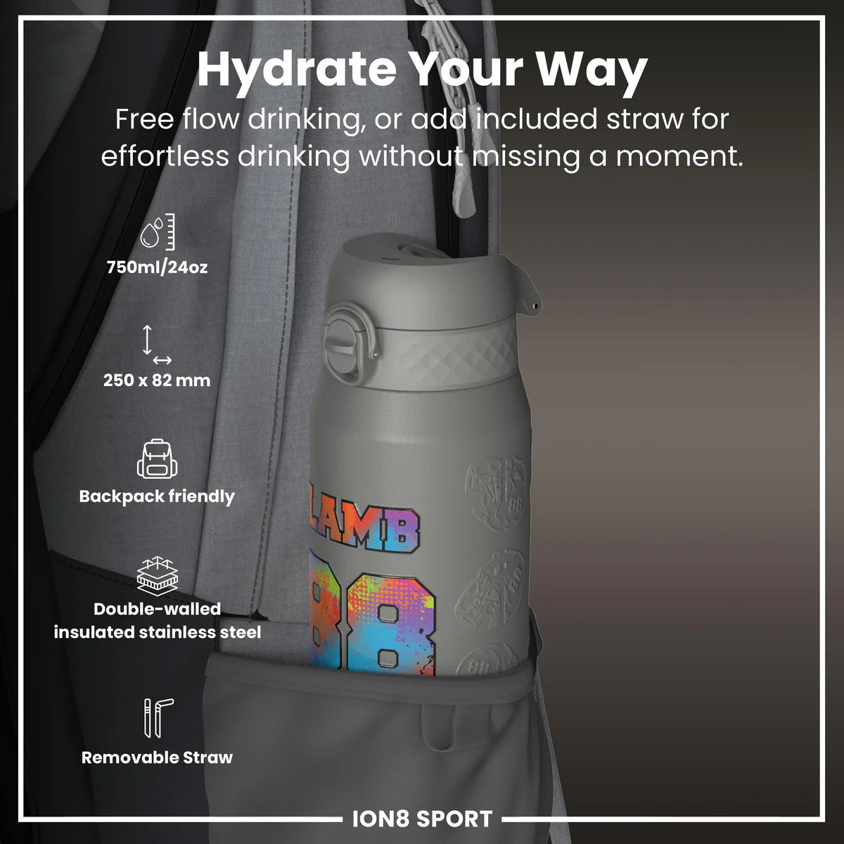 NFL x ION8 - Ceedee Lamb Insulated Water Bottle - 750ml