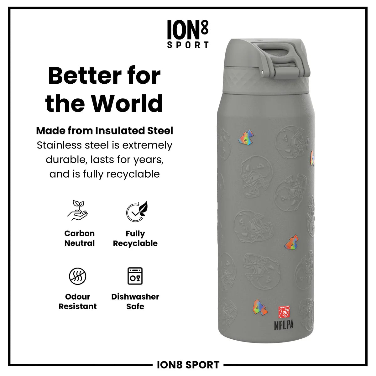 NFL x ION8 - DK Metcalf Insulated Water Bottle - 750ml