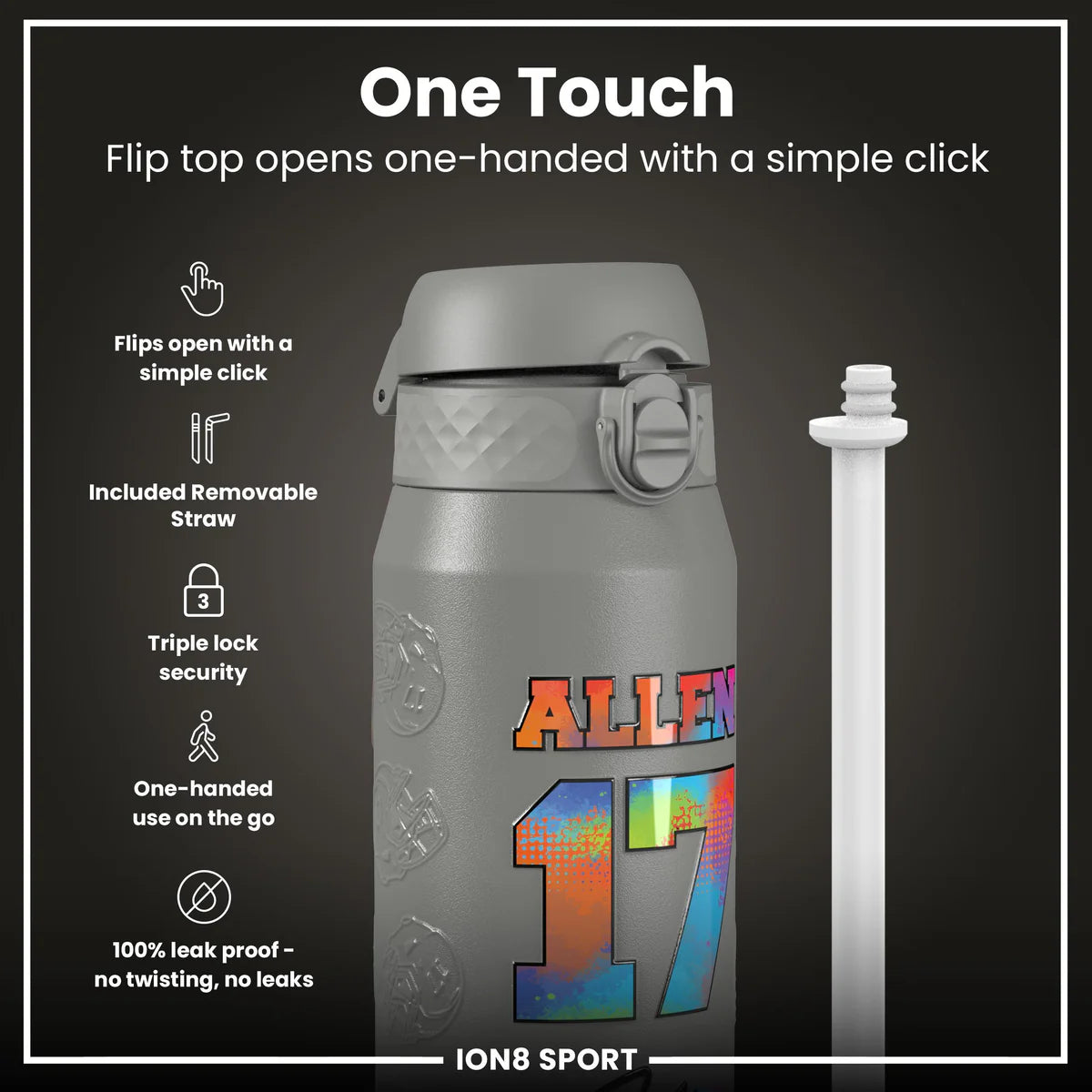 NFL x ION8 - Josh Allen Insulated Water Bottle - 750ml