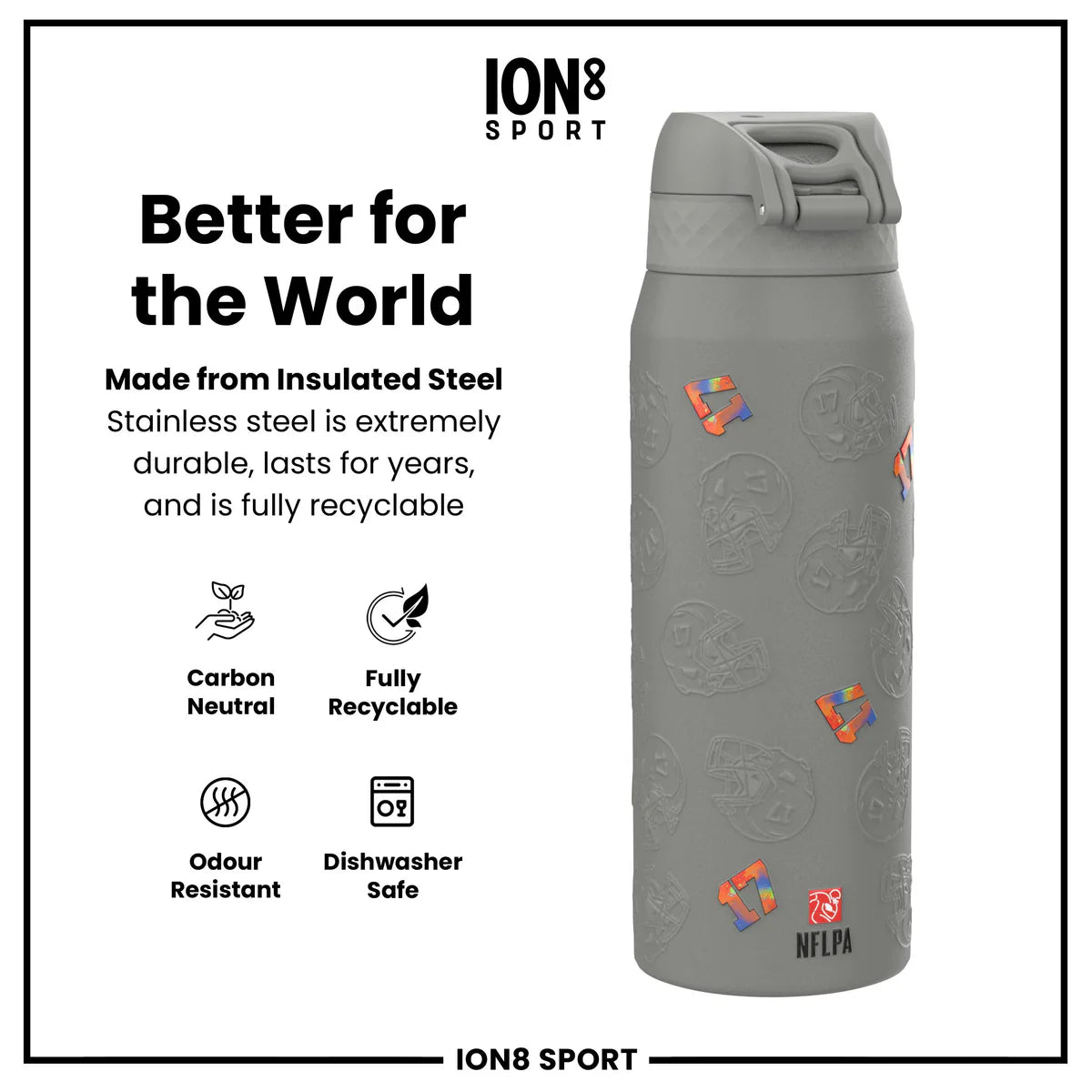 NFL x ION8 - Josh Allen Insulated Water Bottle - 750ml