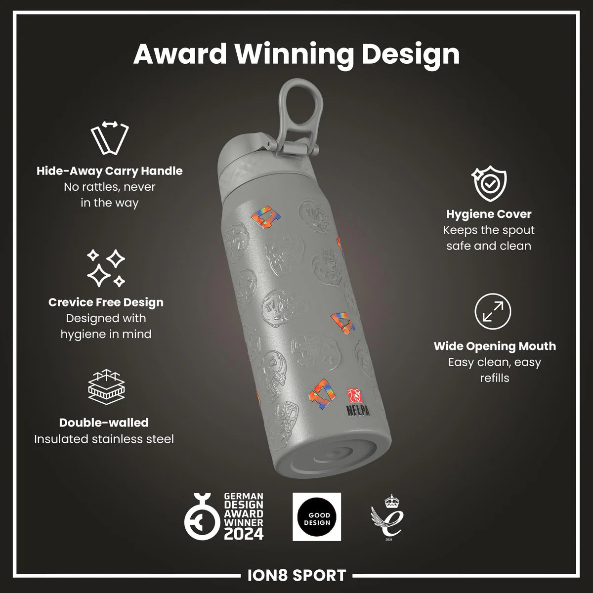 NFL x ION8 - Josh Allen Insulated Water Bottle - 750ml