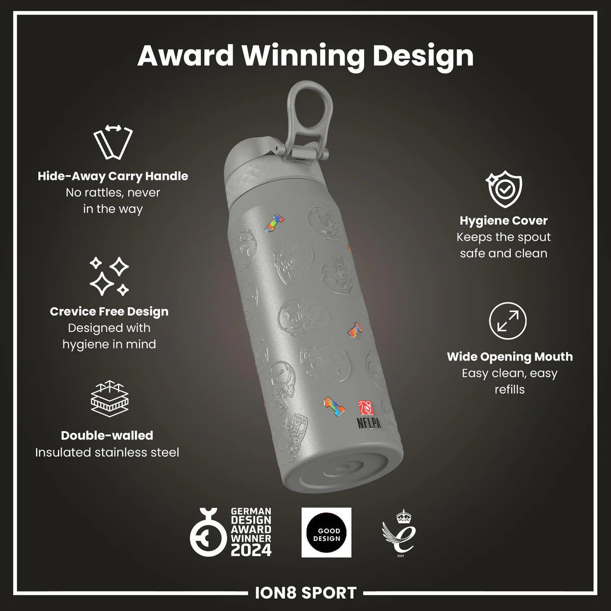 NFL x ION8 - Ja'Marr Chase Insulated Water Bottle - 750ml