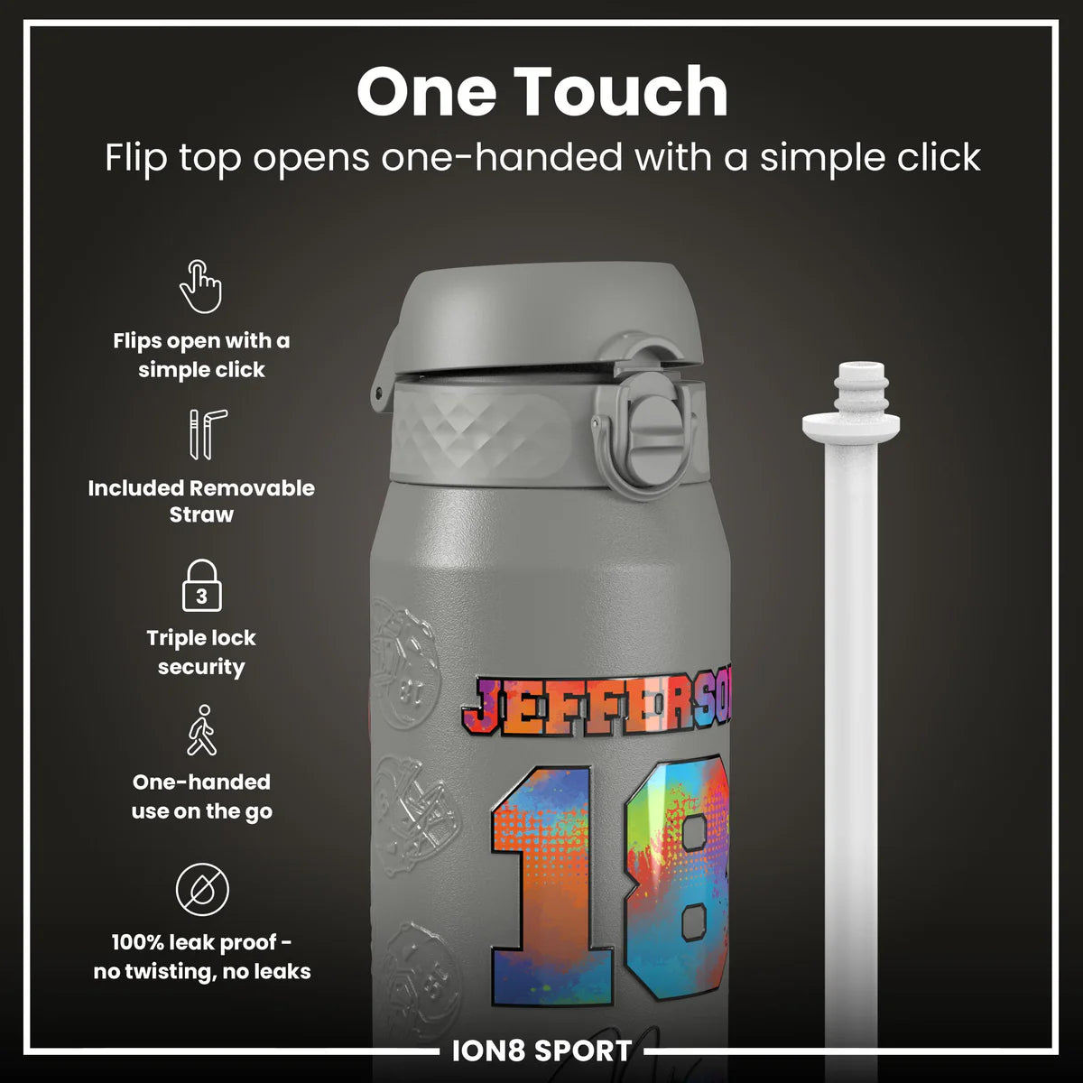 NFL x ION8 - Justin Jefferson Insulated Water Bottle - 750ml