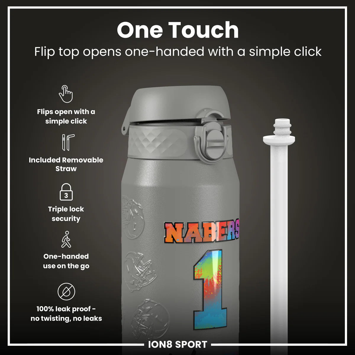 NFL x ION8 - Malik Nabers Insulated Water Bottle - 750ml