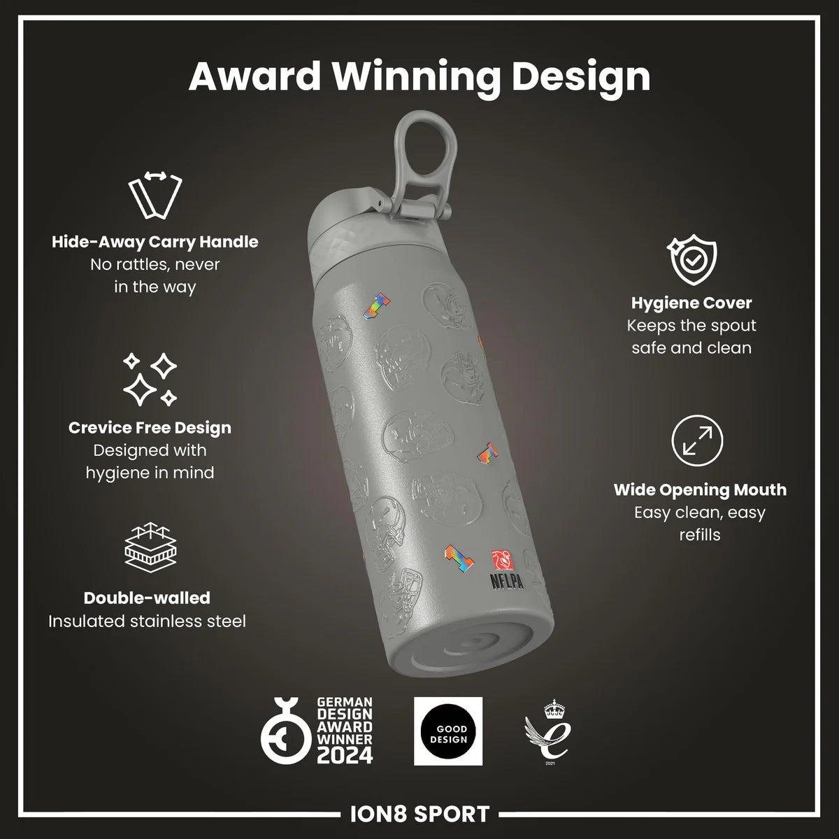 NFL x ION8 - Malik Nabers Insulated Water Bottle - 750ml
