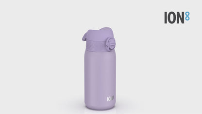 Leak Proof Thermal Steel Water Bottle, Insulated, Light Purple, 320ml (11oz)