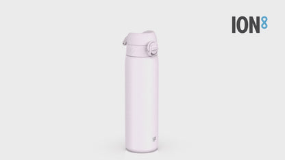 Leak Proof Slim Water Bottle, Stainless Steel, Lilac Dusk, 600ml (20oz)