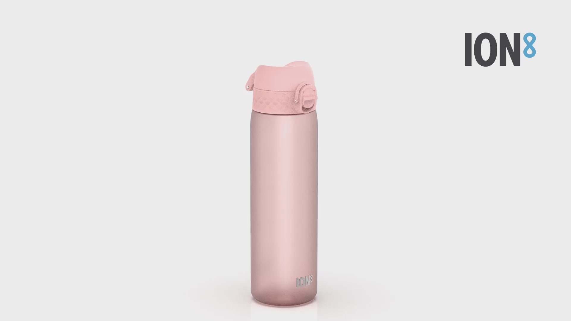 360 Video View of Ion8 Leak Proof Slim Water Bottle, BPA Free, Rose Quartz, 600ml (20oz)