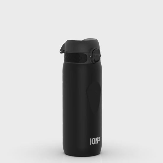 360 Video View of Ion8 Leak Proof Water Bottle, BPA Free, Black, 750ml (24oz)